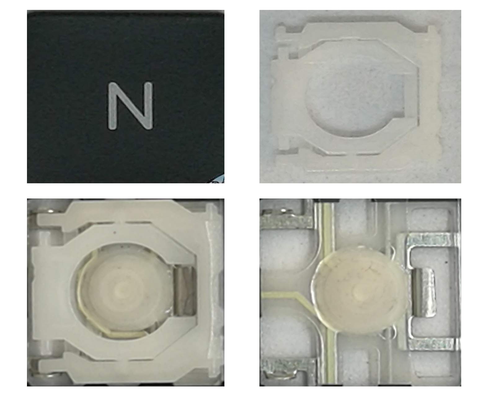 Dolphin.dyl(TM) Replacement Individual Key for US MacBook Pro A1278 A1286 A1297 2011-2012(Key Cap with Hinge) (N)