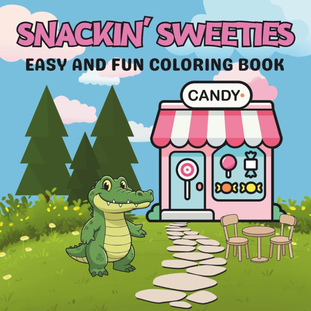 SNACKIN' SWEETIES: Easy and Fun Coloring Book