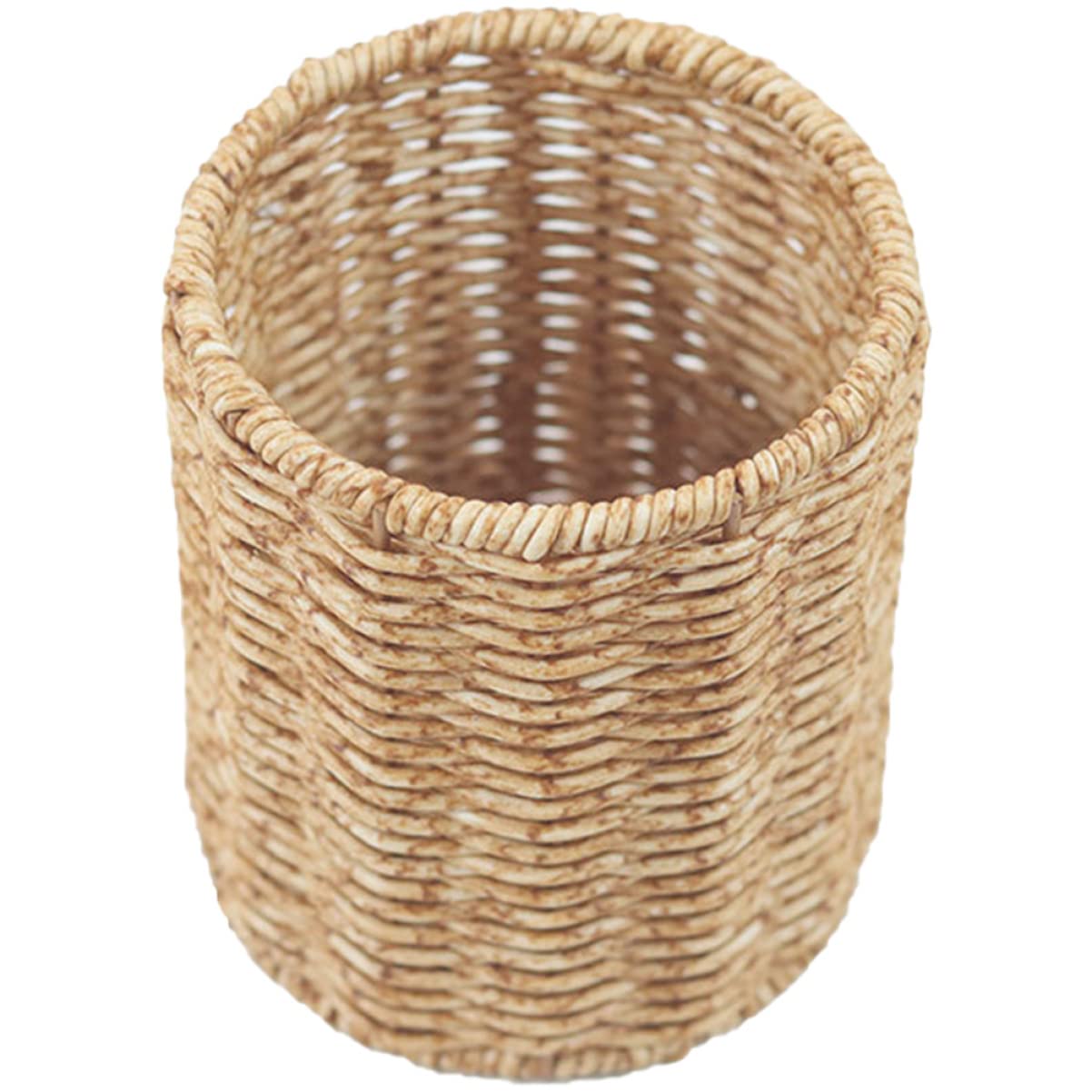 Cabilock 3 Pz Porta Penna Portapenne Da Scrivania Portapenne Multifunzione Organizzatore Del Desktop Utensile Portapenne in Rattan Simulato Matita Ufficio Penna Gel Plastica Simil Rattan
