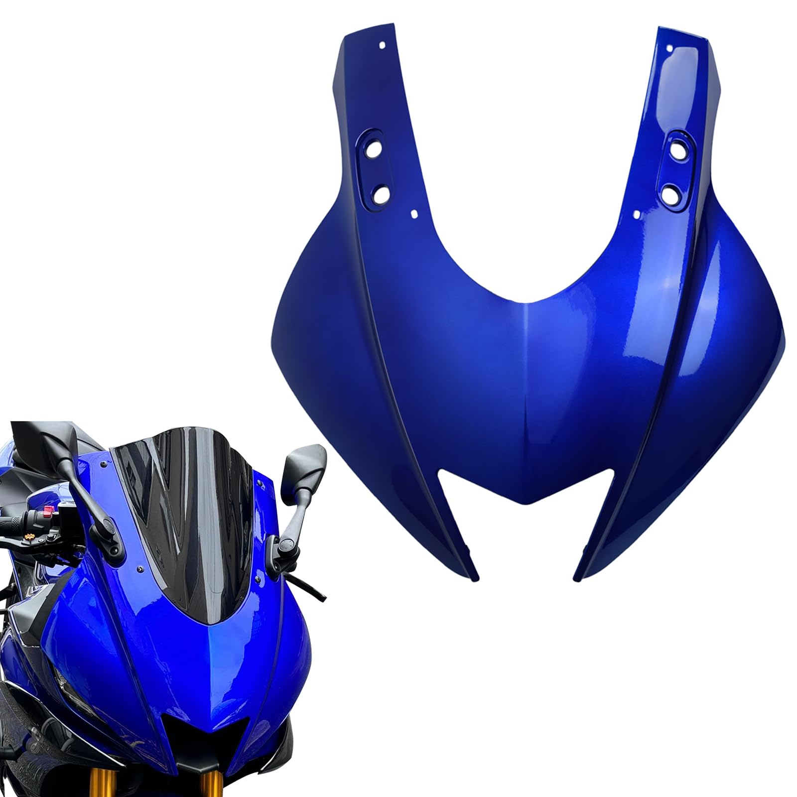バイク yzf-r3 r25用 R6タイプフロントカウル 美品