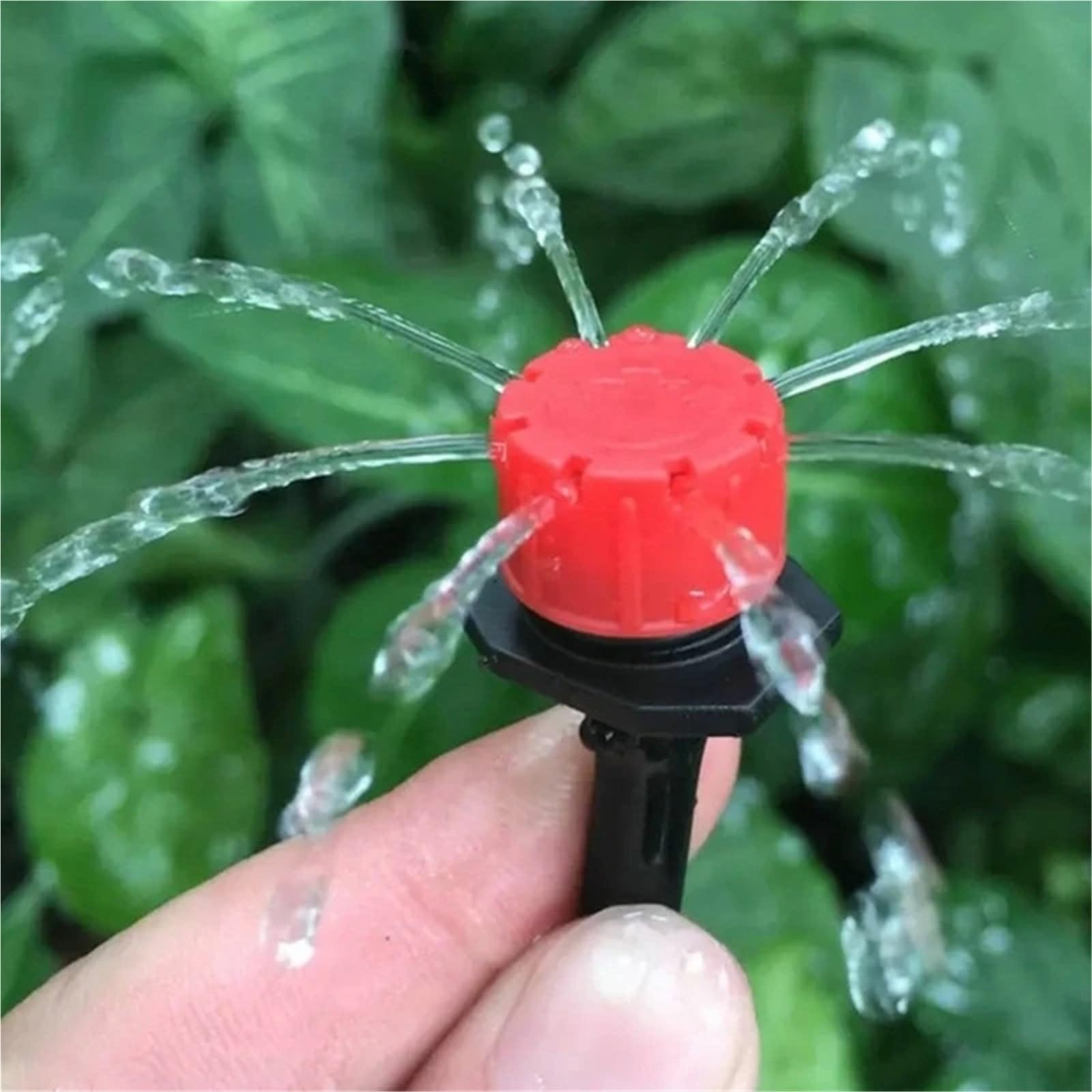 Emisores de riego por goteo, 300 unidades de microflujo para manguera de 1/4 pulgadas, sistema de riego de jardín, solución de riego para sistema de riego por goteo
