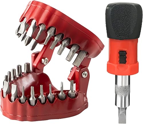 Miniatura 10 de Magoog Soporte para brocas de prótesis con base, regalo de broma para dentista, decoración de escritorio de escultura 3D, destornillador hexagonal