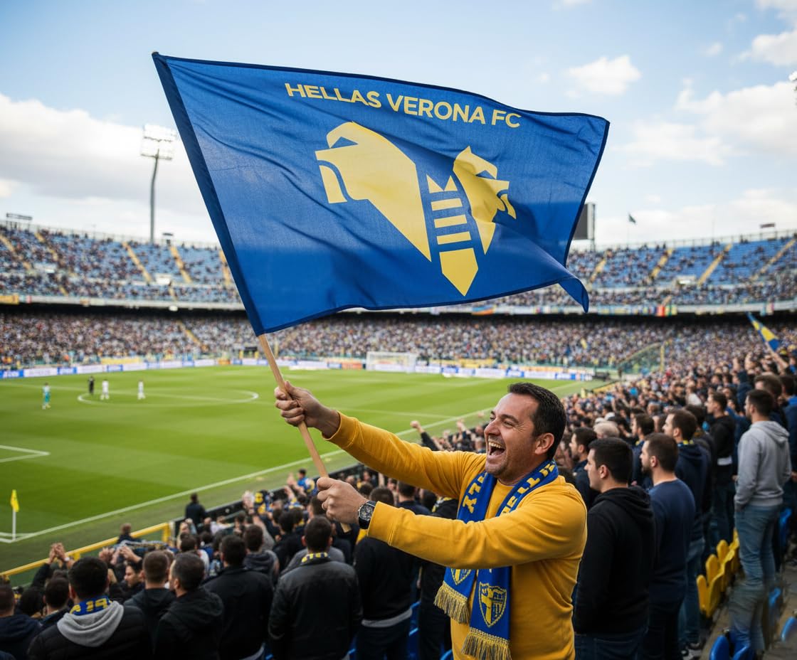 bandiera 100x140cm Hellas Verona 100X140