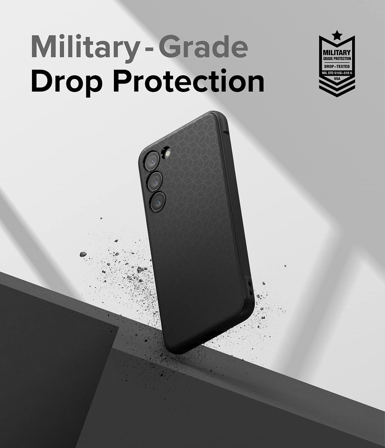 Ringke Onyx [Feels Good in The Hand] Compatible with Samsung Galaxy S23 Plus Case 5G, Anti-Fingerprint Technology Non-Slip Enhanced Grip Smudge Proof Cover Designed for S23 Plus Case - Black