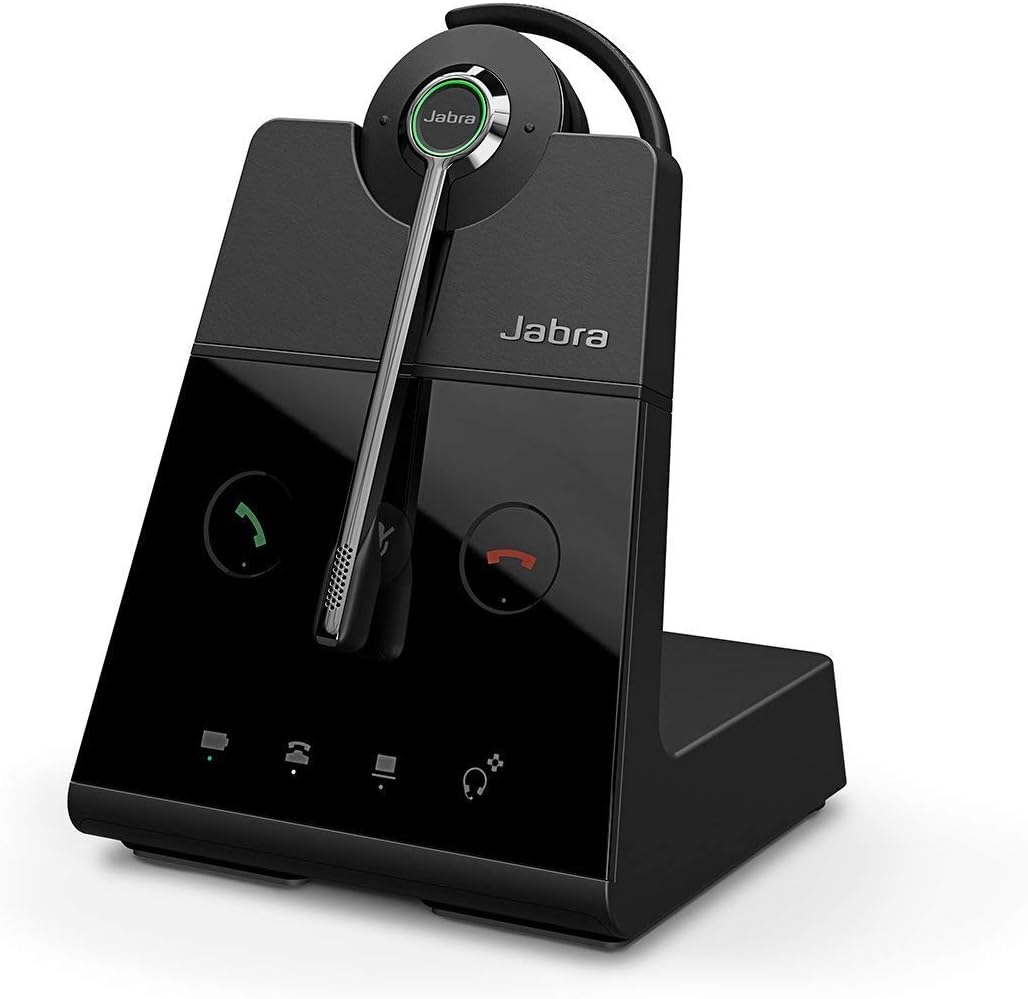 Jabra Engage 65 Flex Wireless Convertible Headset - Noise Cancelling, Dual Connectivity, Lightweight and Comfortable (Renewed)