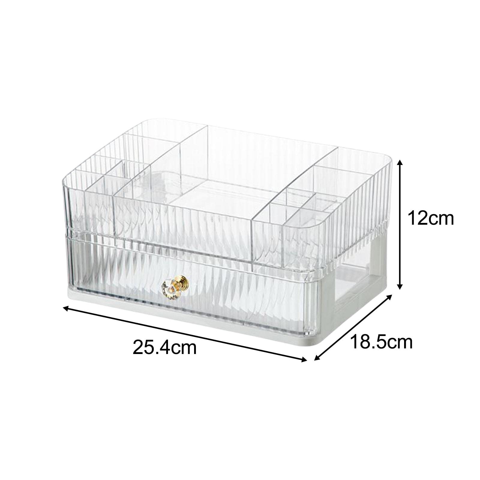 CALANDIS™ Makeup Cosmetic Organizer Cosmetic Display Lipstick Organizer for Desktop 2 Tier Clear | Storage Boxes | Home Organization | Household Supplies & Cleaning 1