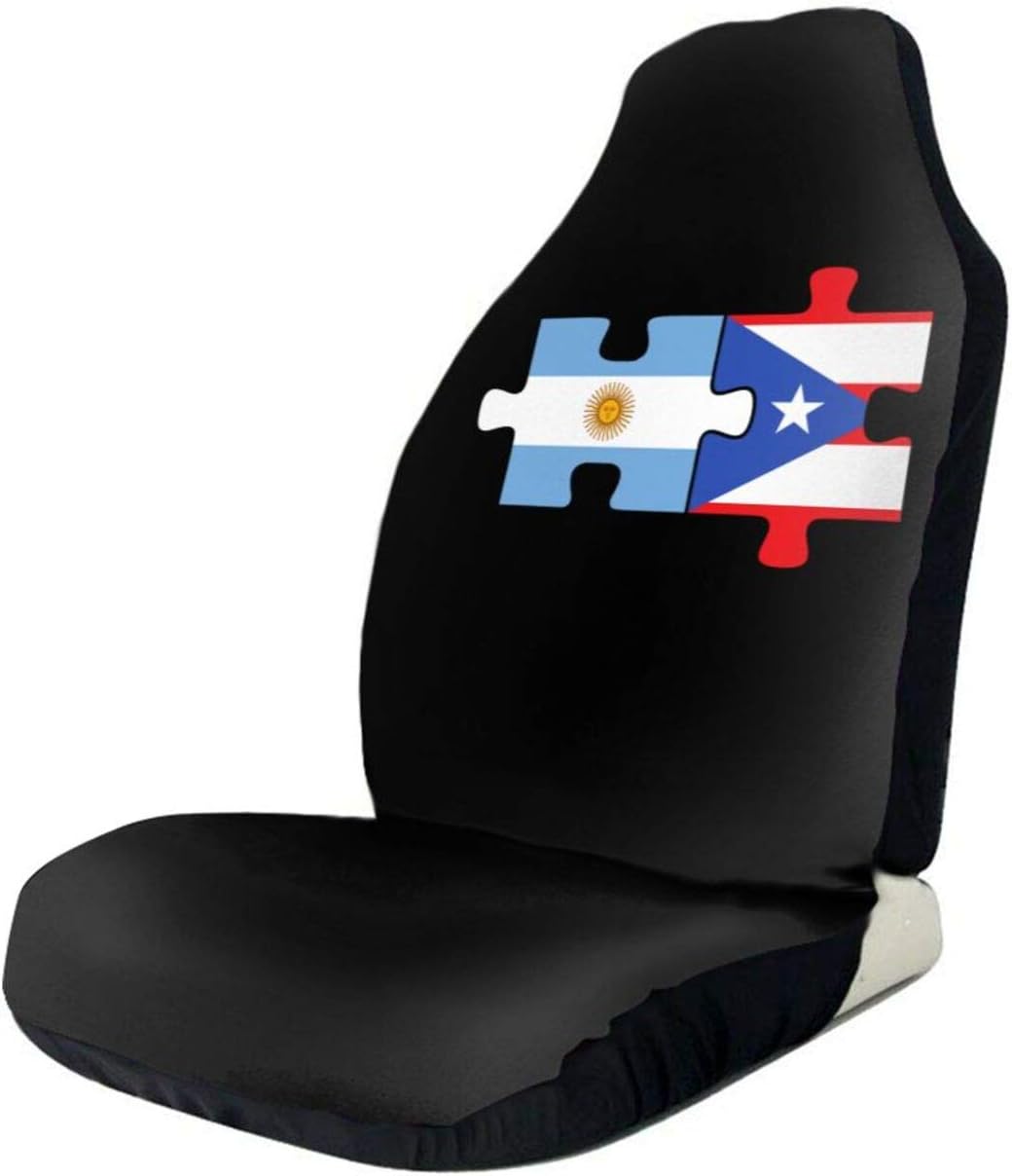BAG9SG Argentina Puerto Rico Flags Puzzle Car Seat Covers