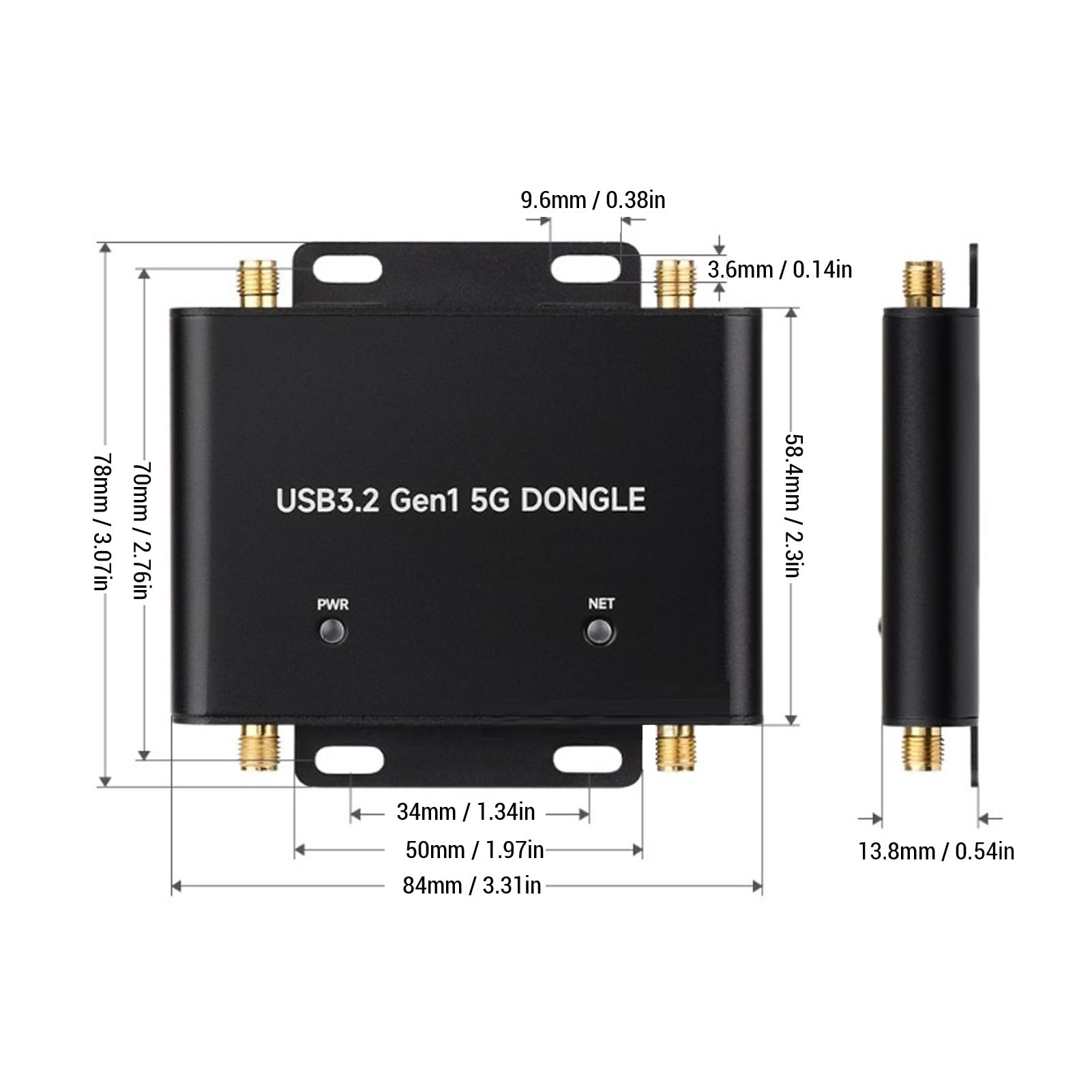 Fabater Carte D'extension Dongle USB3.2 Gen1 5G Premium, Transfert de Données Efficace pour la Vidéo en Direct et Les Applications de sécurité Intelligentes