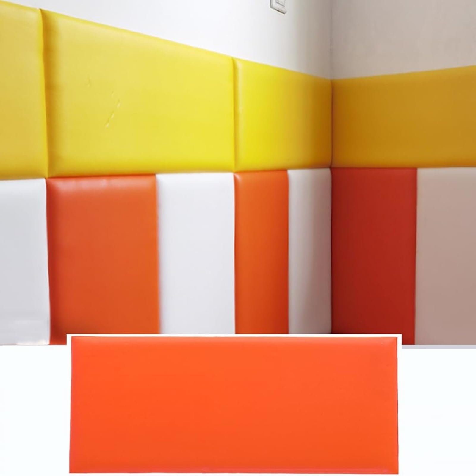 Anticollisione 3D Imbottitura Murale, Pannello Imbottito Parete Per Bambini, Autoadesiva Sicurezza Morbido Adesivi Murali, Decorativo Protezione Borsa Morbida per Soggiorno Camera da Letto(Rosso,30x60