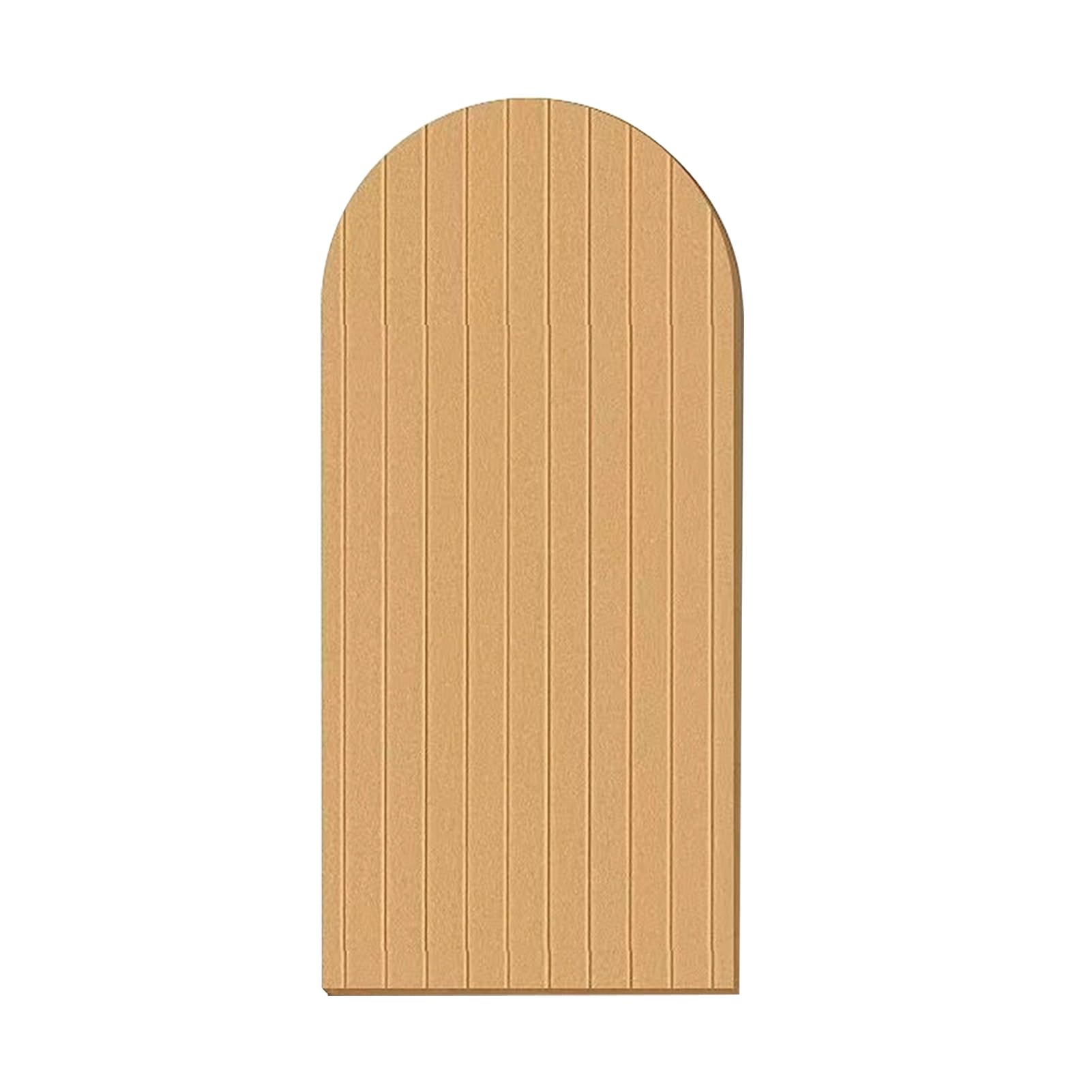 Curved Felt Bulletin Board,Arched Design Beige Fabric Display Panel, No-Tools Installation Memo Board for Home Or Office,Durable Polyester Felt for Photos, Notes, and Ideas Yellow L