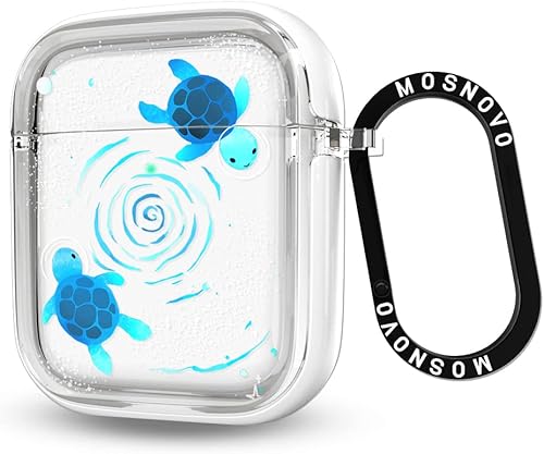 Miniatura 70 de MOSNOVO Funda protectora transparente para AirPods Pro 3, con anillo de metal duro de lujo de doble capa a prueba de golpes, diseñado para AirPods