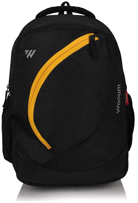 Wooum 15.6 inch 34 L Laptop Bag Backpack Casual Travel bag for Boys Girls Student School Bag Computer Bag high school student college bag Office Bag Business Bag Unisex Travel Backpack (Black)