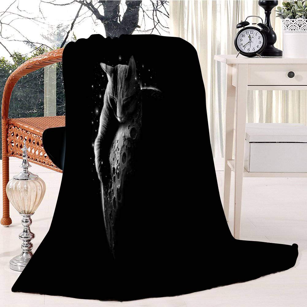 MOONCAT 2018 Bed Blanket Plush Velvet Soft Warm Blanket Lightweight Microfiber Cozy Blanket Christmas Blanket for Bed Couch Chair Sofa, 130x150cm