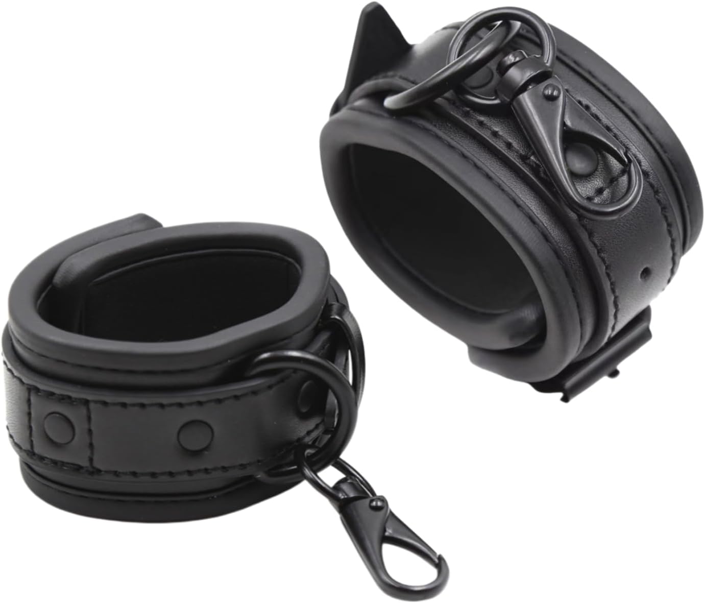 Bondage Handcuffs Sex Restraints BDSM Sets Sex Toys | PU Leather Cuffs, Adjustable Cuff, Fetish Adult SM Games, For Women Men