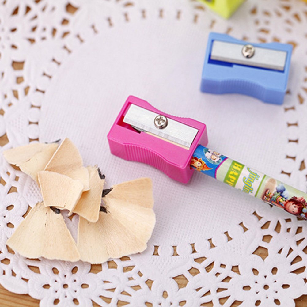Taille-crayon Manuel Double Trou En Forme De Mini Hérisson – Plastique Réutilisable, Couleur Aléatoire – Pour Enfants Et étudiants