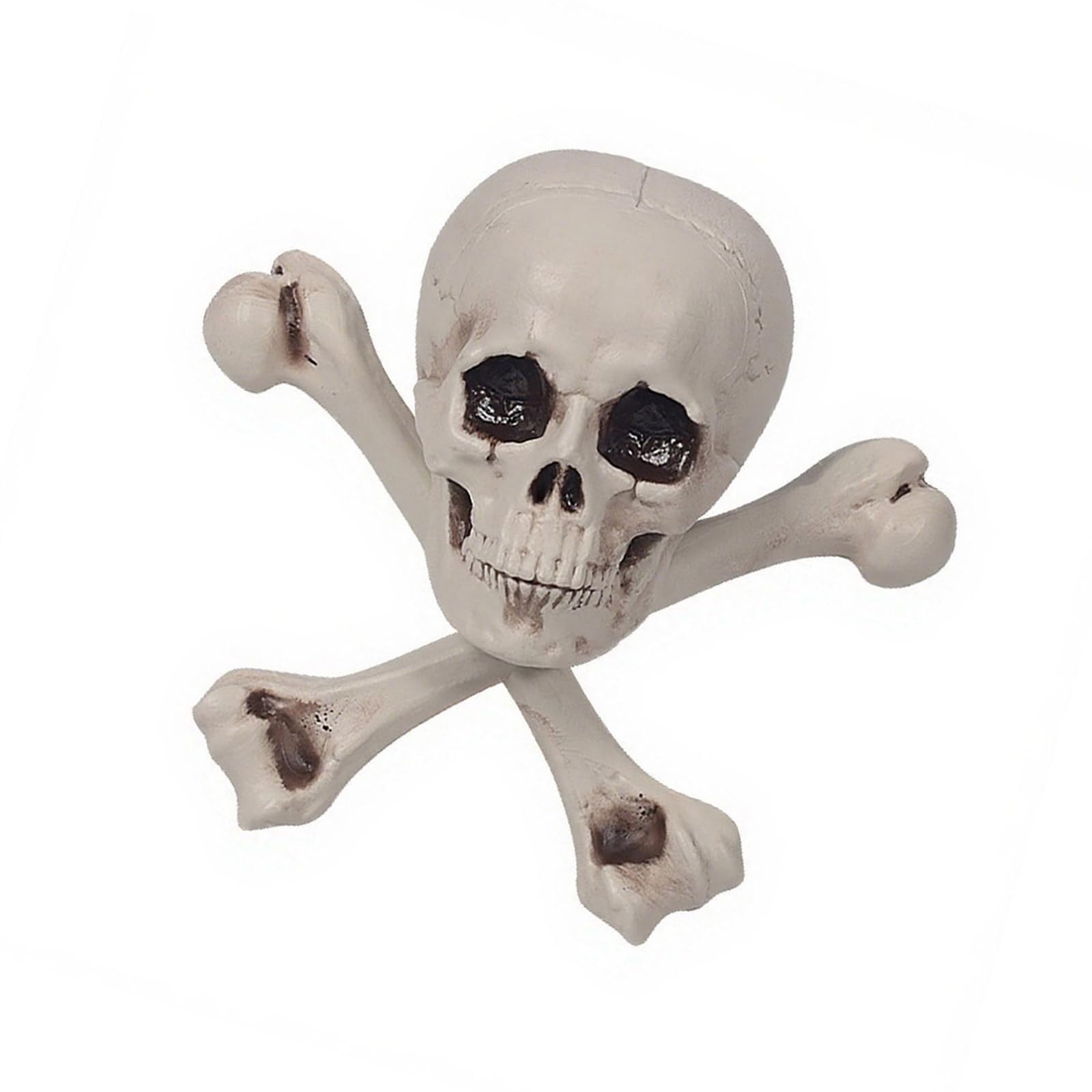 YROHGKPN Portable Sturdy Skeleton Crosses Halloween Decors User Friendly Holiday Scary House Yard Display Skull Decoration