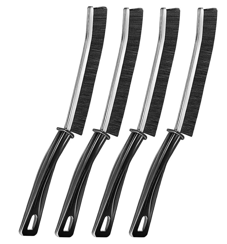 Gap Cleaning Brush, 2023 New Multifunctional Gap Brush Crevice Cleaning Brush Tool, Bathroom Gap Brush, Grout Cleaner Brush Hard Bristle Crevice Cleaning Brush (4pcs)