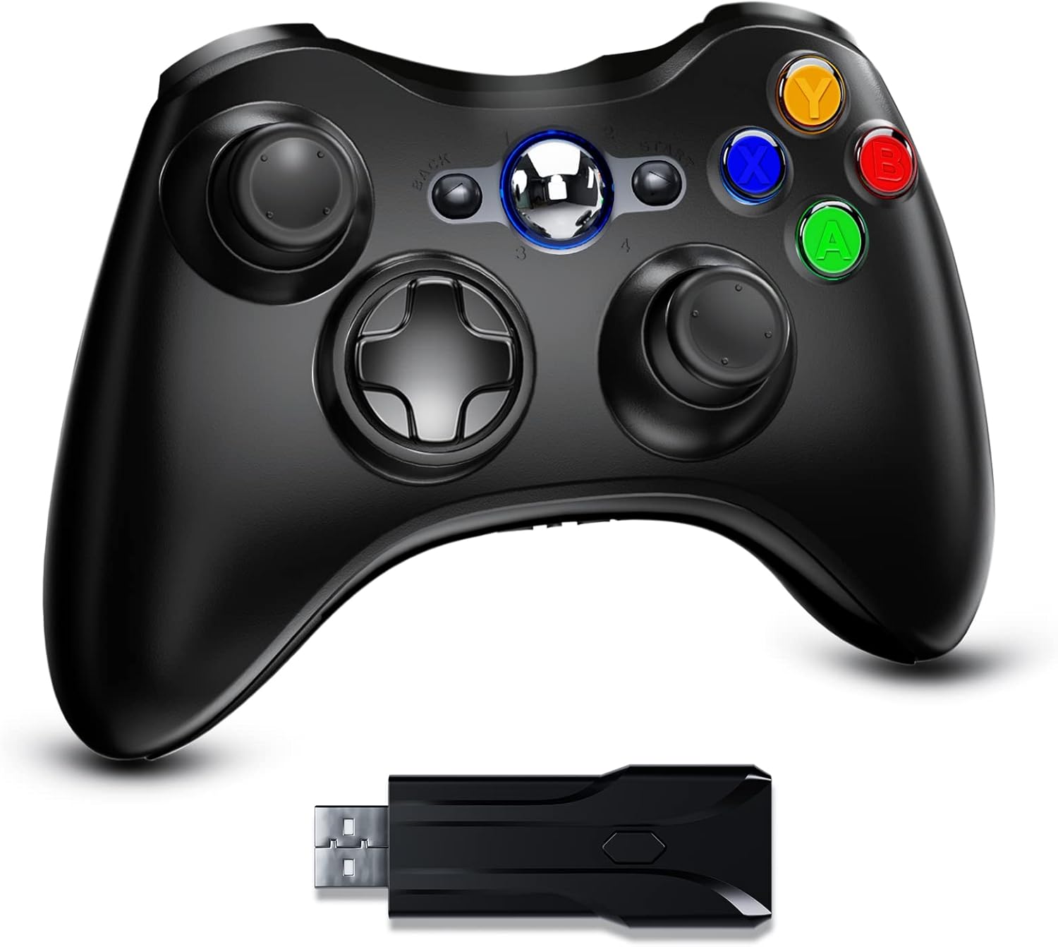 Bonacell Wireless Controller für Xbox 360 PC Controller mit 2.4GHz USB