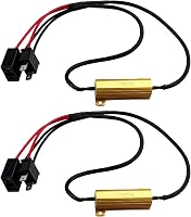 Flylin LED Fényszóró Dekóder 2db H7 50W Canbus Hiba Törlő Motorkerékpár Autó Teherautó 1