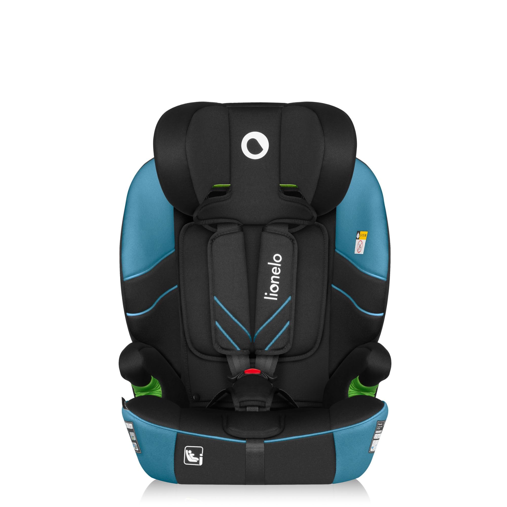 LIONELO LEVI FIX I-SIZE Silla coche bebé 76-150 cm hasta 36 kg, Grupo 1 2 3, Protección lateral, 10 niveles de Ajuste del Reposacabezas, Fijación ISOFIX y Top Tether, R129 i-Size
