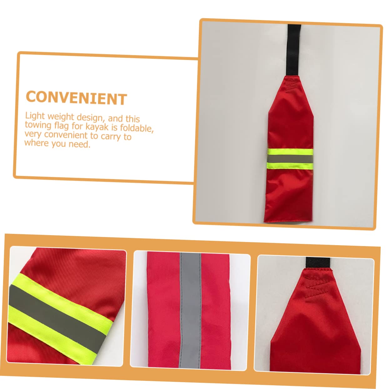 HANABASS Estandarte De Seguridad Banderas Accesorio Exterior Enganche Reflexivo Pequeño Bandera De Seguridad para Remolque Bandera De Seguridad del Remolque Tela Oxford