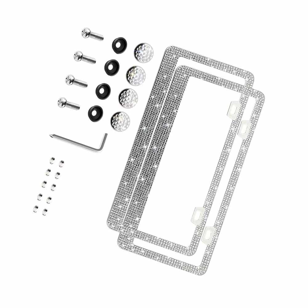 License Plate Frame Covers 2 Pack XCVB0109