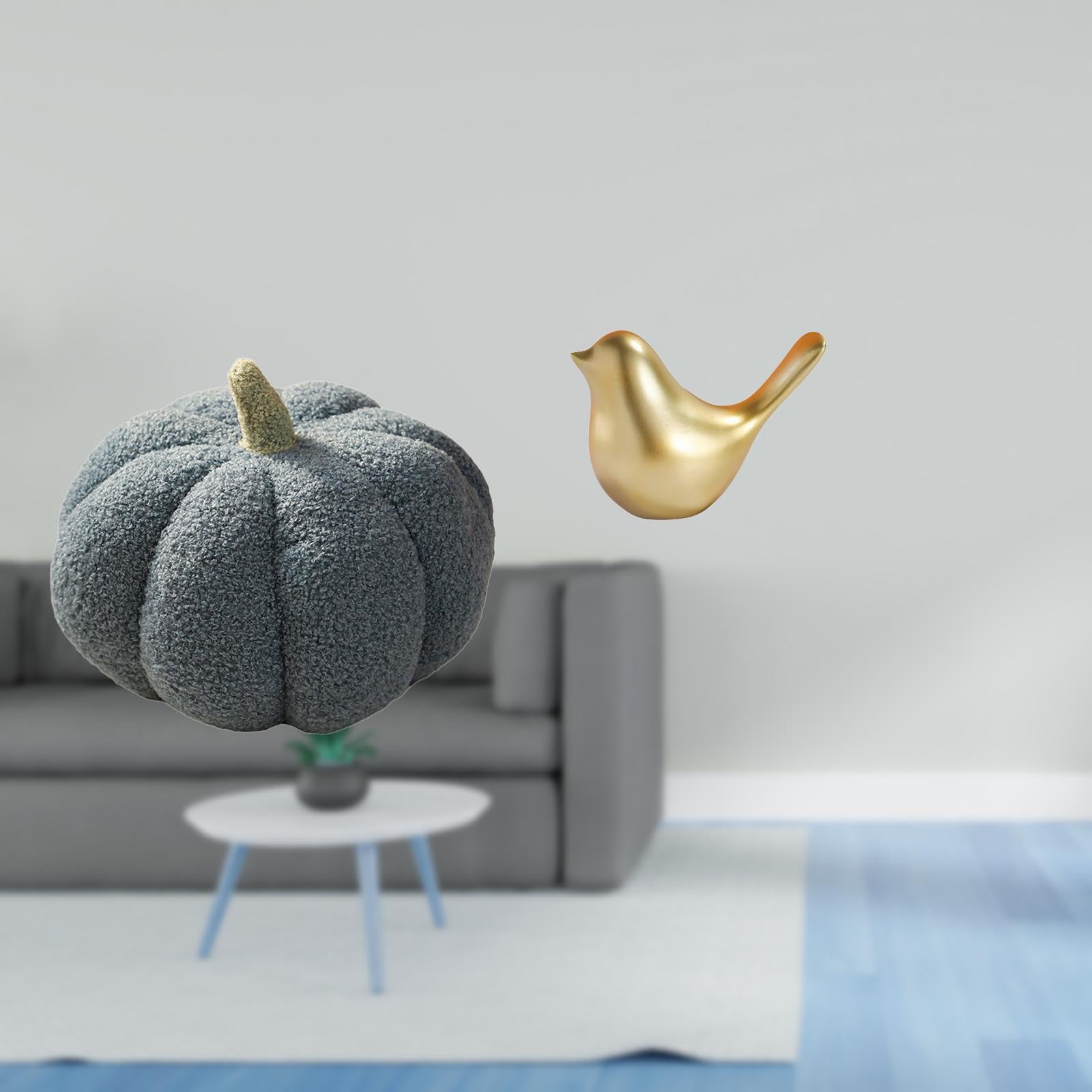 Pumpkin Bird Plush Sculpture Decorative Cushion for Modern Home Bedroom Sofa Office Living Room Housewarming Decor|Home & Garden| Home D?©cor| Pillows-image-25