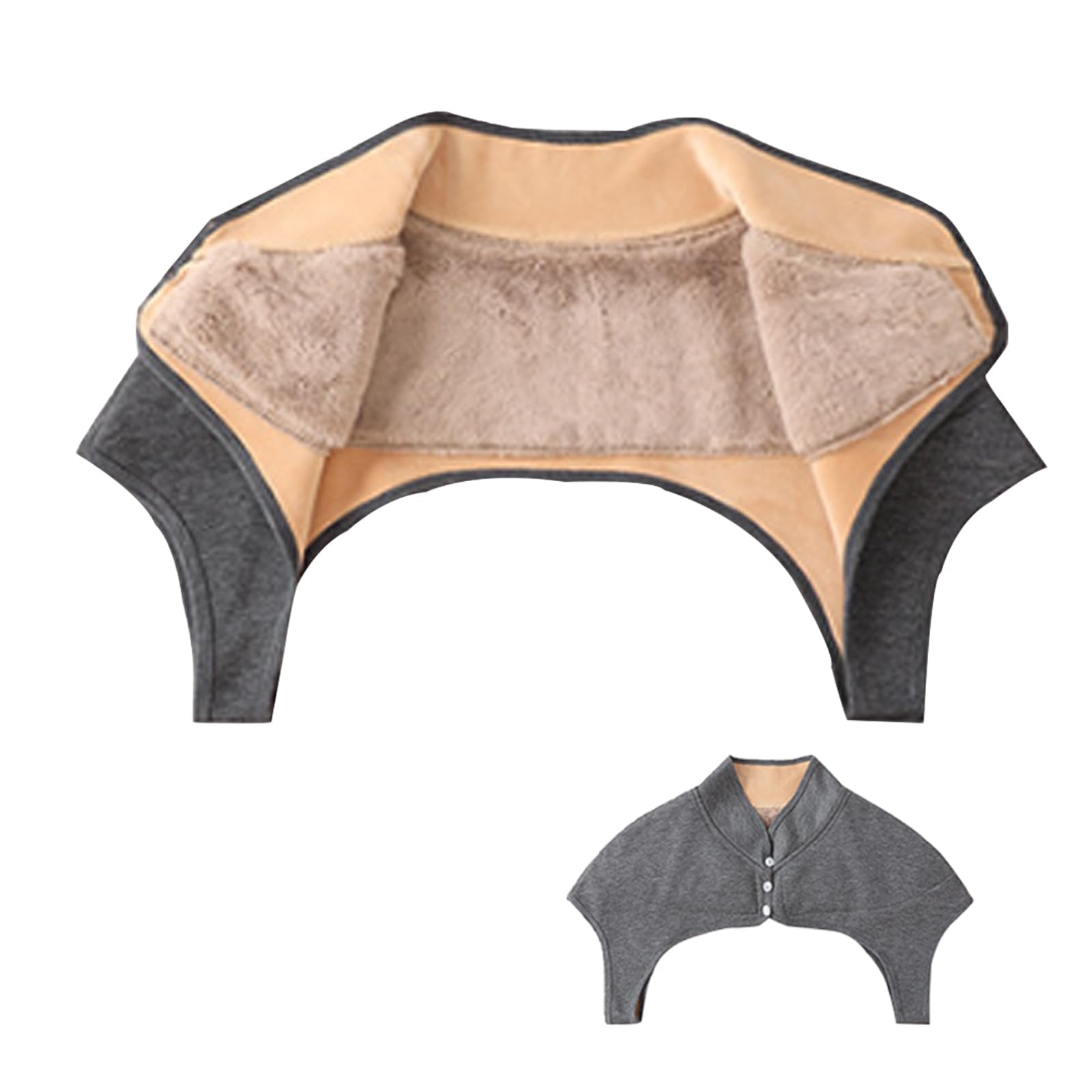 Senbo Shoulder Warmer Shoulder Pad for Men and Women, Sleeping, Winter, Fleece Lining, Collared, Collarless, Shoulder, Back, Neck, Heat Retention, Thick, Shoulder Cold Prevention, Warmth Goods