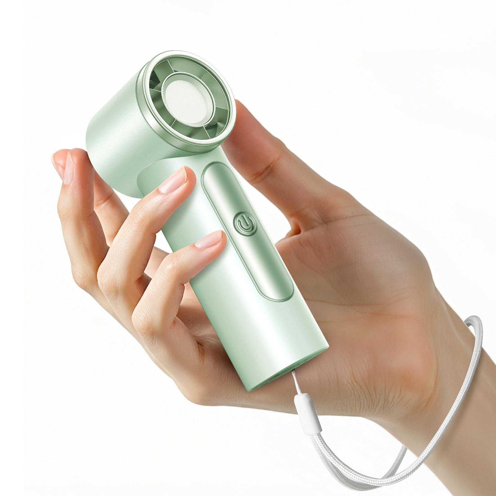 MAGIC JOHN Ventilatore portatile USB ricaricabile, motore ad alta