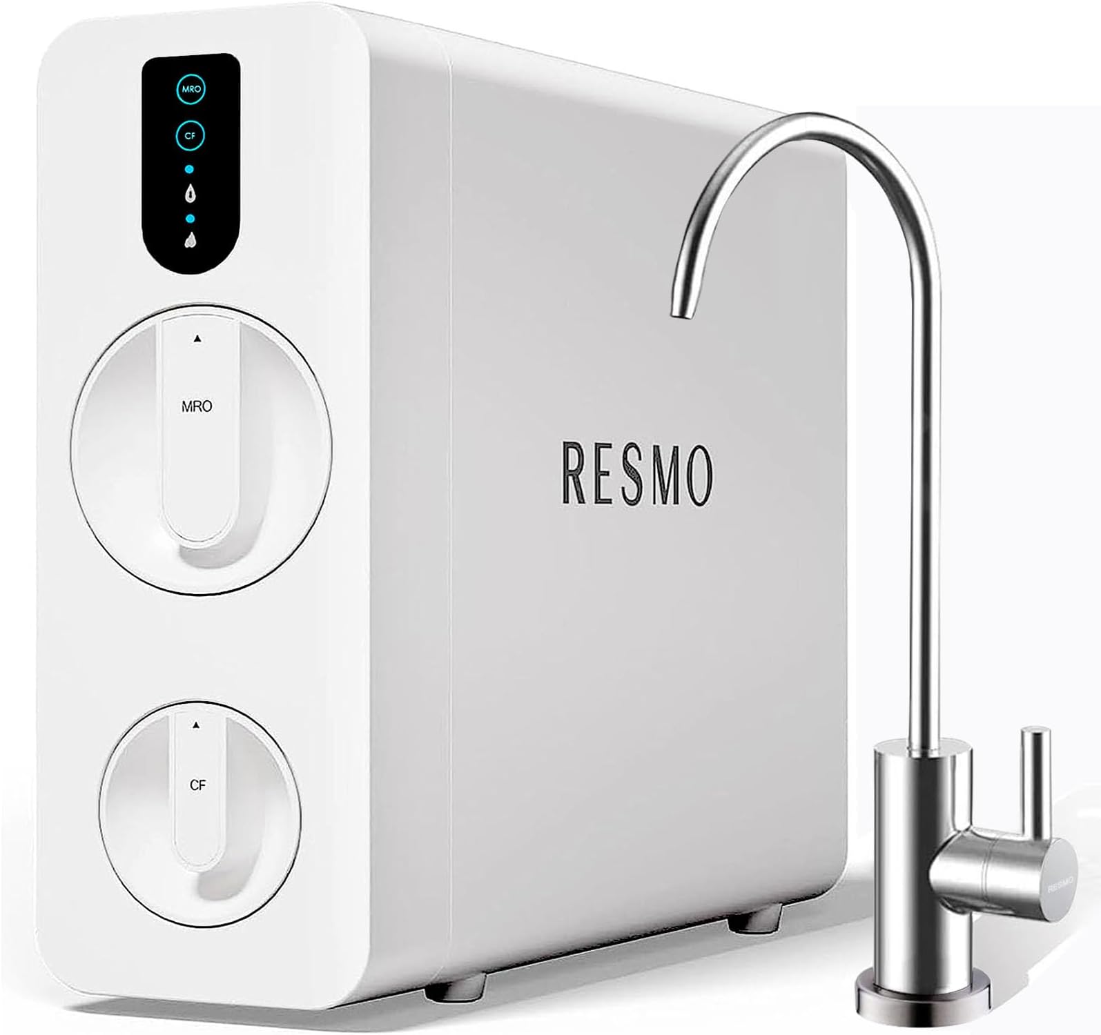 RESMO Reverse Osmosis System,Tankless Reverse Osmosis Water Filter, 8 Stage RO Water Filtration System, NSF/ANSI FCC Certified,Under Sink RO System, 2:1 Pure to Drain (RS2600)