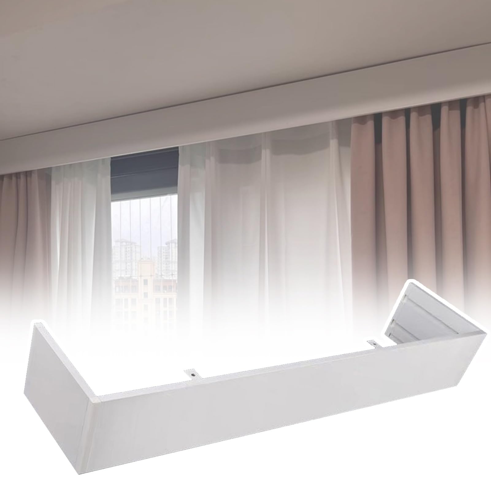 Cenefa decorativa de techo para una sala de estar moderna