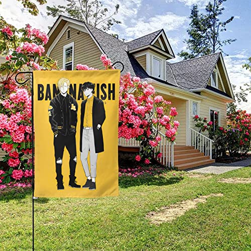Anime Banana Fish Garden Flag Welcome Summer Vertical Double Sided Yard Flag Outdoor Decor Holiday Garden Flags For Outside Patio Porch Lawn 28"X40" #TOP2