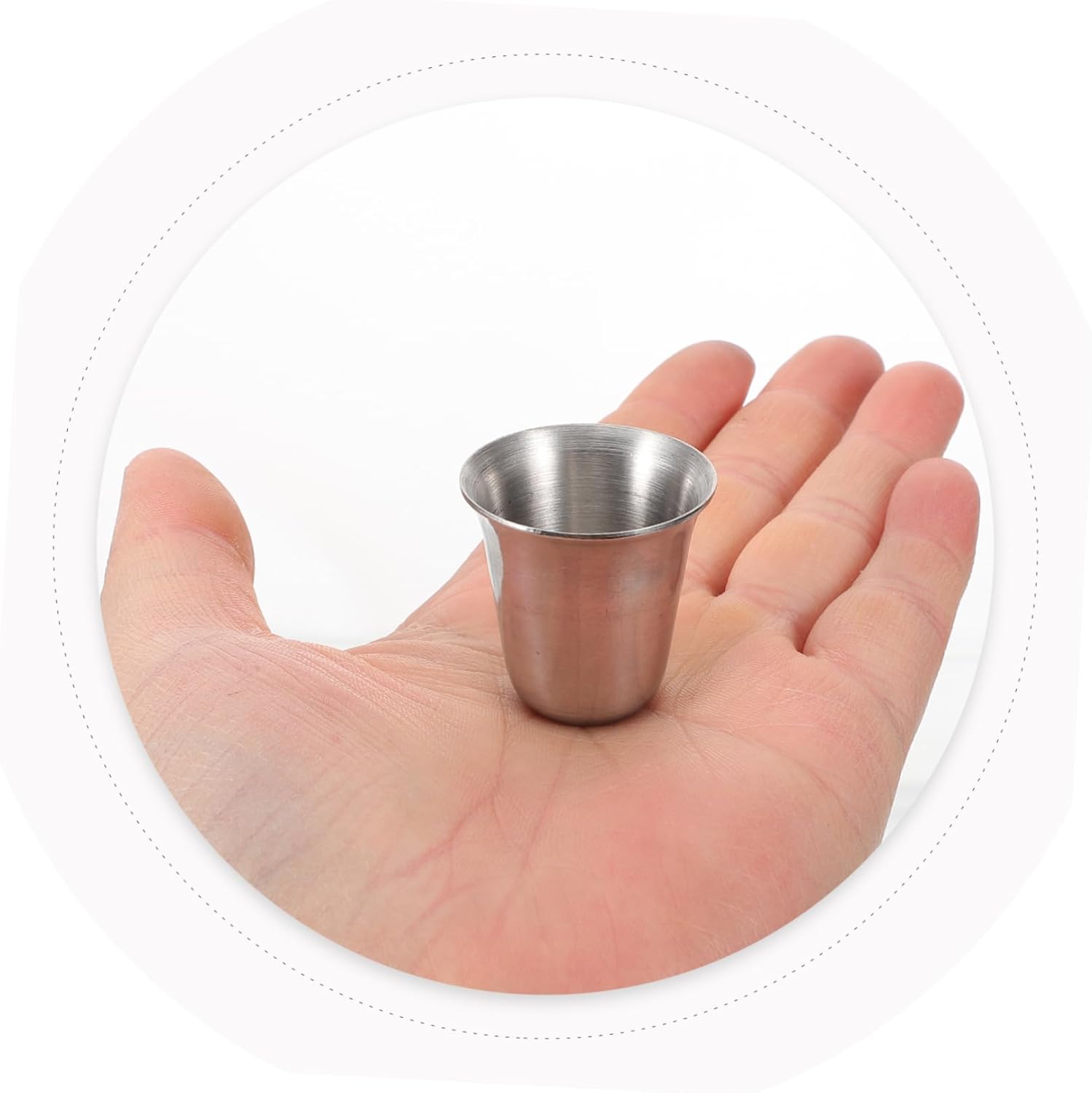 SECFOU 40 pcs Stackable Stainless Steel Communion Cups for Church Portable Religious Mugs Multi Function Communion Vessels for Gatherings and Events