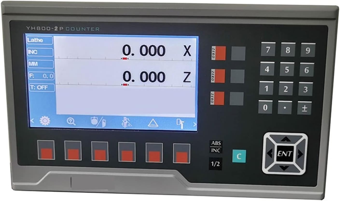 フライス盤 2軸旋盤旋盤フライス盤線リニアスケールデジタル電子ゲート光学サイズデジタル 耐干渉機能(Two axis 1um)