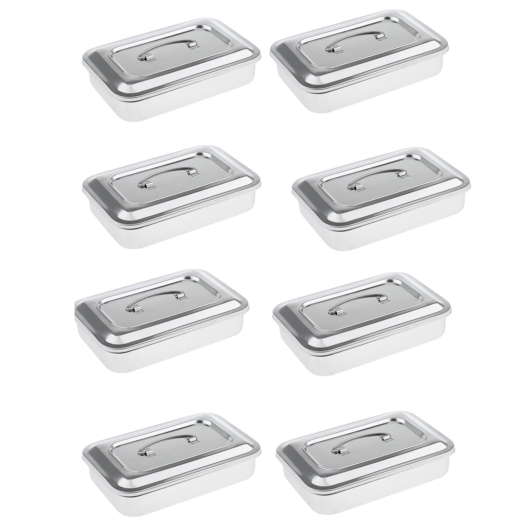 Boîte à instruments pour protéger vos outils de la poussière avec ce lot de 8 boîtes inox