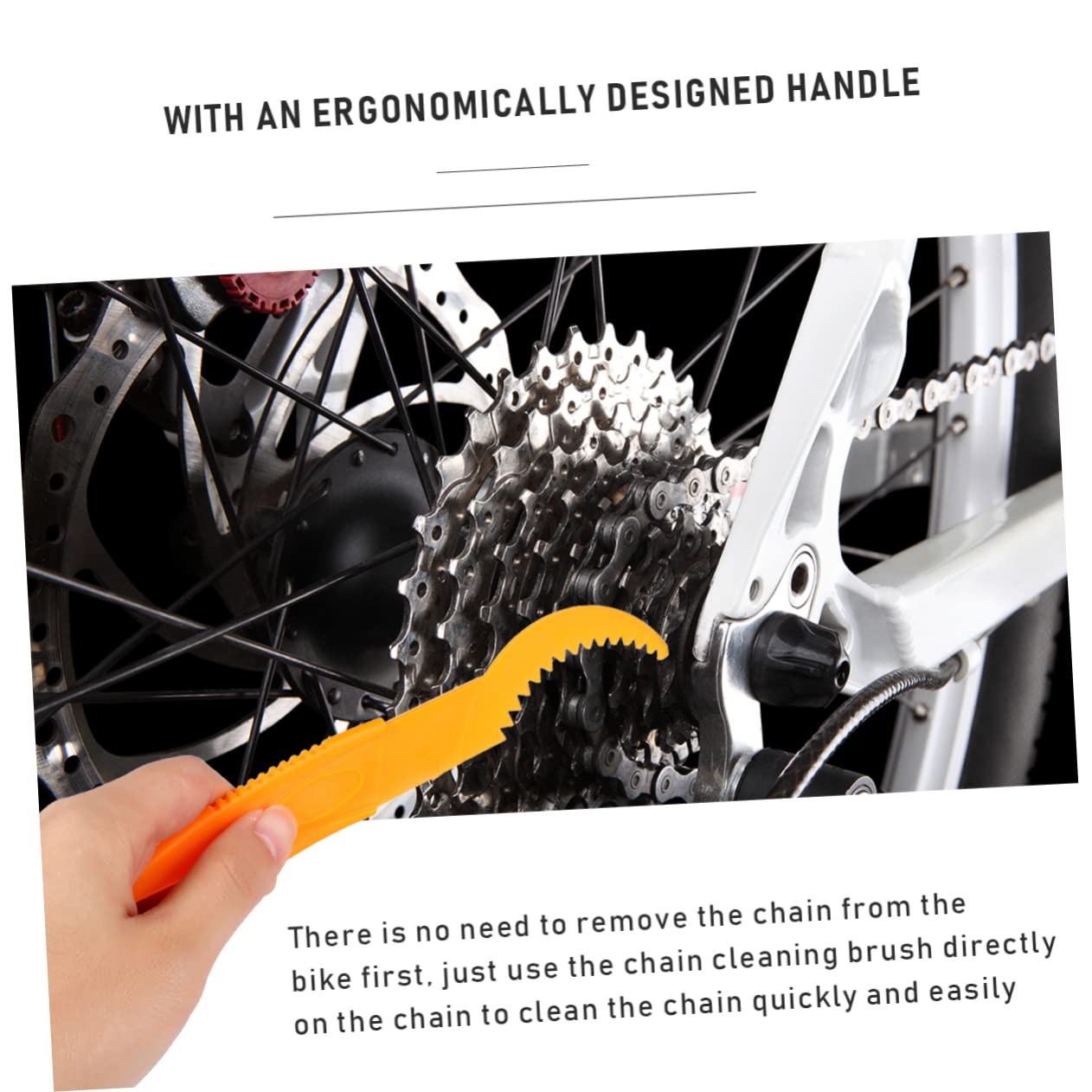 8pezzi Spazzole Per Pulizia Bicicletta Kit Pulizia Catena Pneumatico Ruota Dentata Strumenti Manutenzione Bici