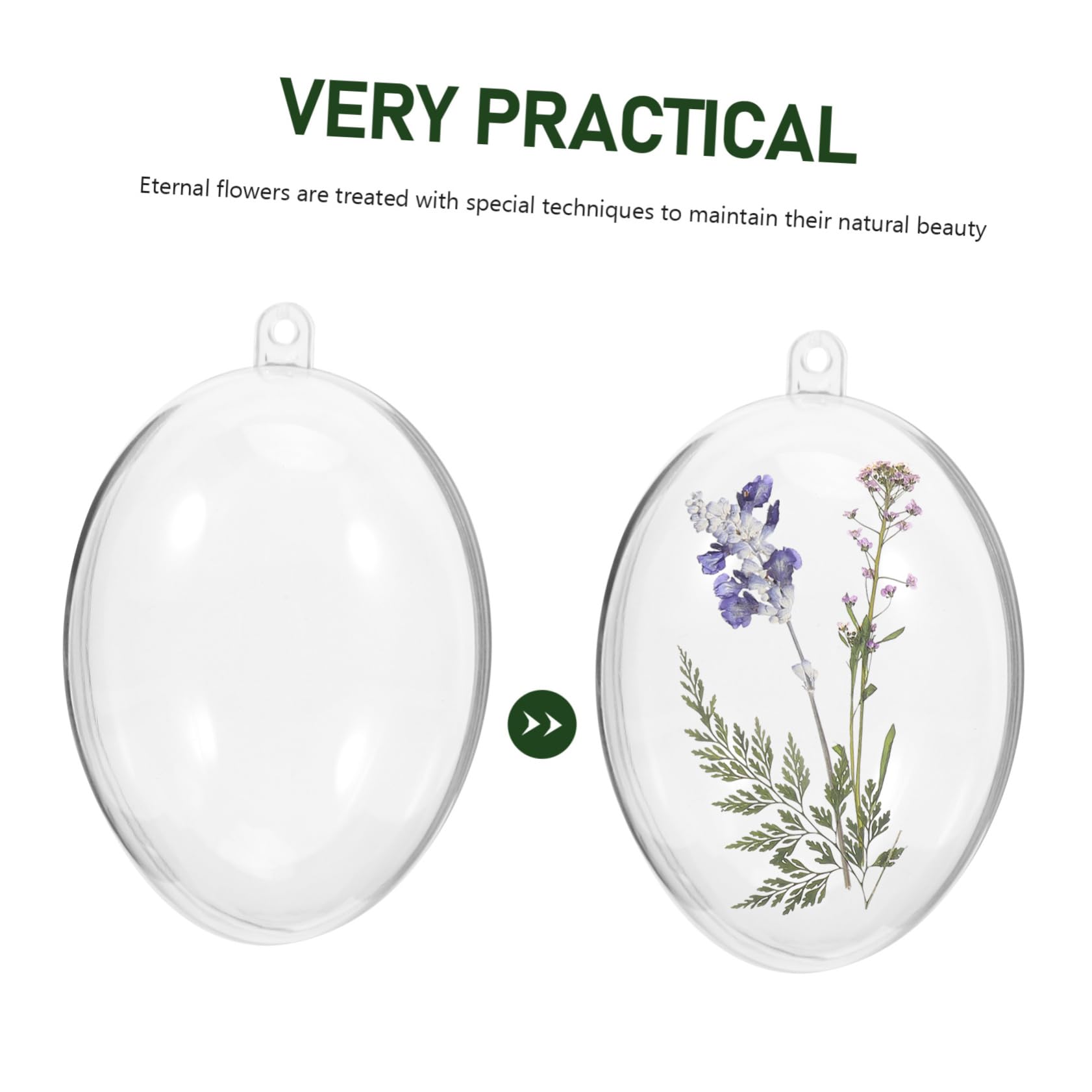 PRETYZOOM 4 Juegos Bola Transparente Bola De Acrilico Rellenable con Decoraciones De Su Elección Árbol De Navidad Colgando Bolas Bola De Decoración De Navidad Acrílico 10 Uds * 4