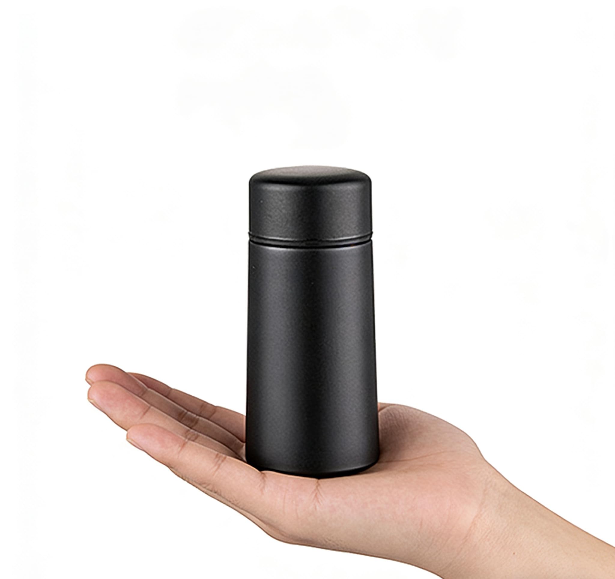 Stainless Steel Vacuum Insulated Water Bottle, Double Wall Travel Mug for Hot & Cold Drinks, Leakproof Thermal Cup for Home Office Outdoor (black, 160, Milliliters)