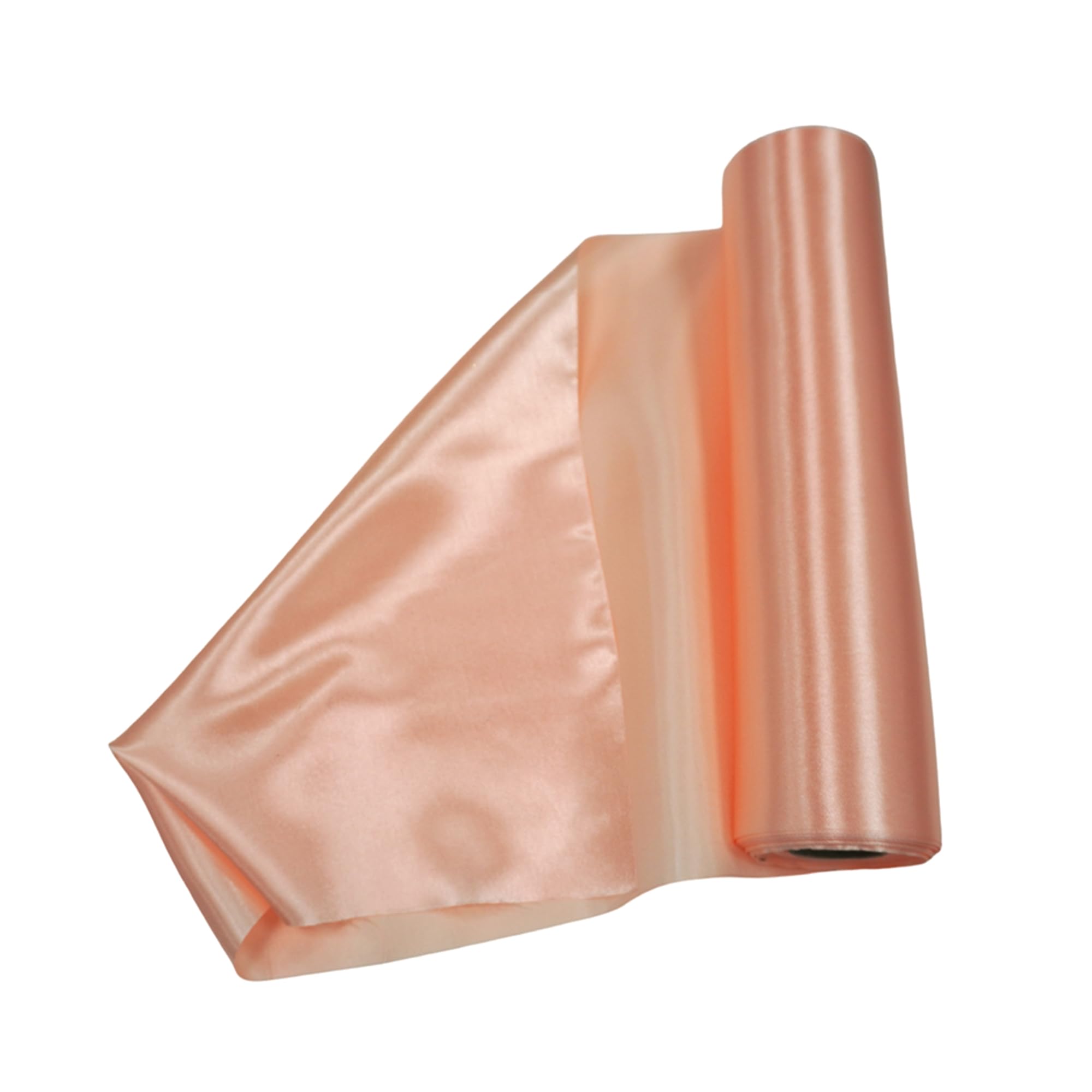 Trimming Shop Peach Satin Fabric Roll 20m x 29cm Silky Polyester Fabric Roll for Table Runner Sashes Wedding Decoration Chair Cover Bows - Image 3