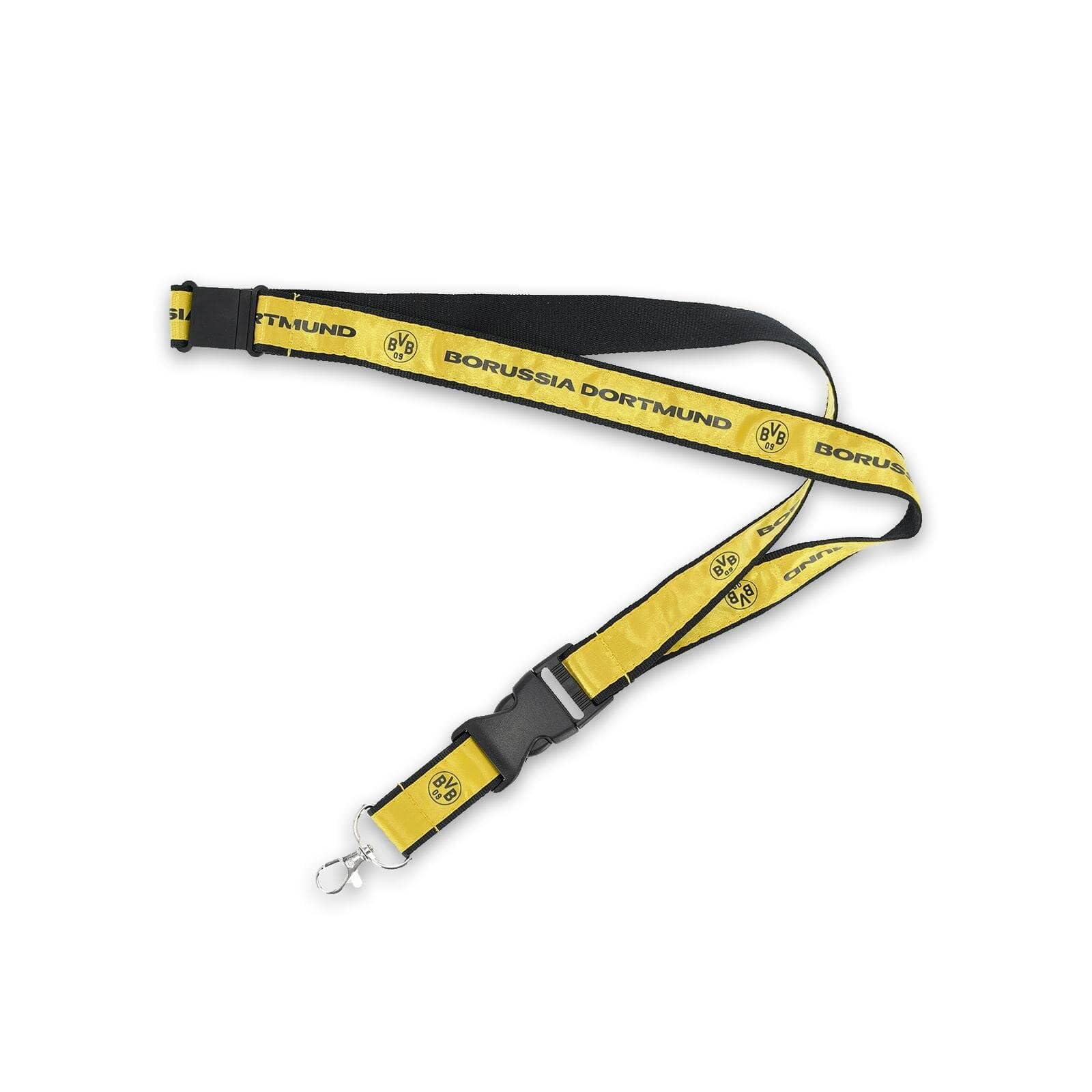 Borussia Dortmund BVB Lanyard Lettering, multicoloured, 61,3 x 2,7 cm