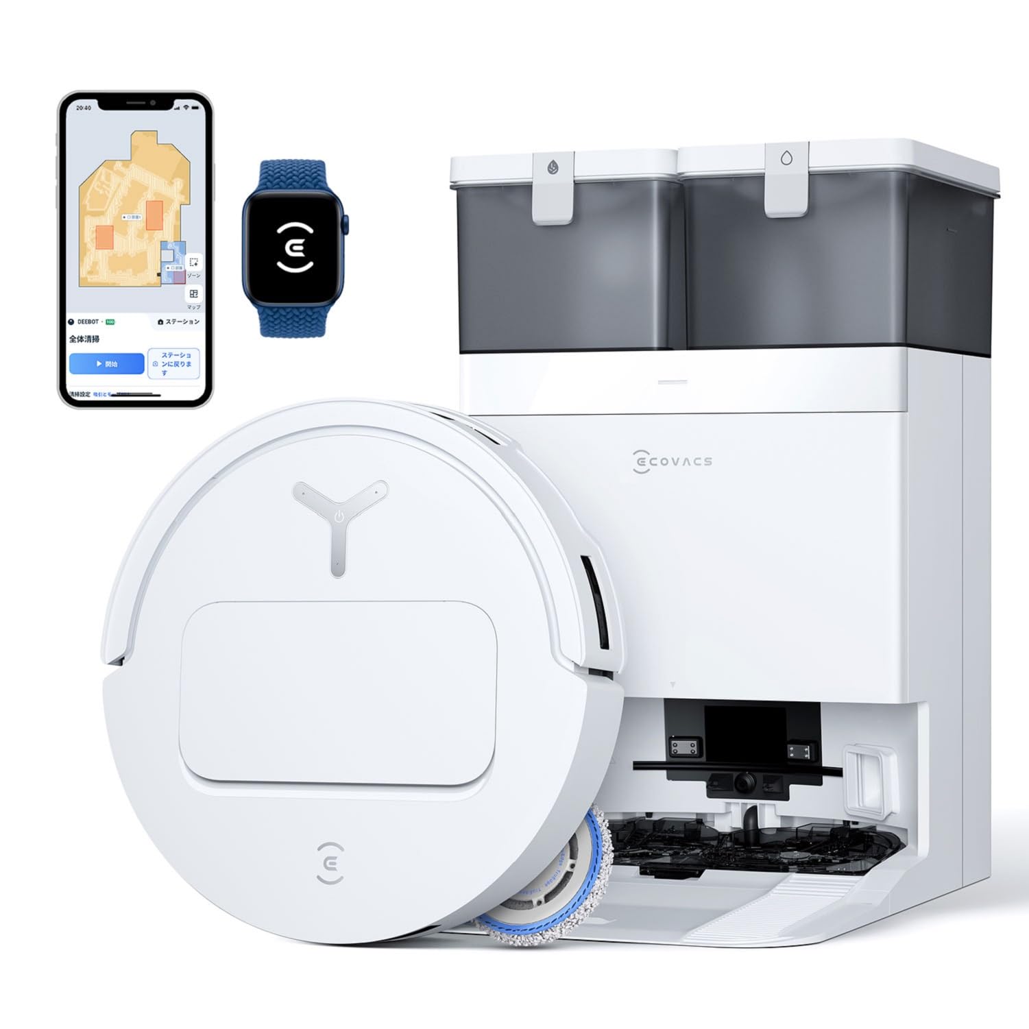 Amazon | ECOVACS(エコバックス)【超薄全能型】T50 OMNI ロボット掃除