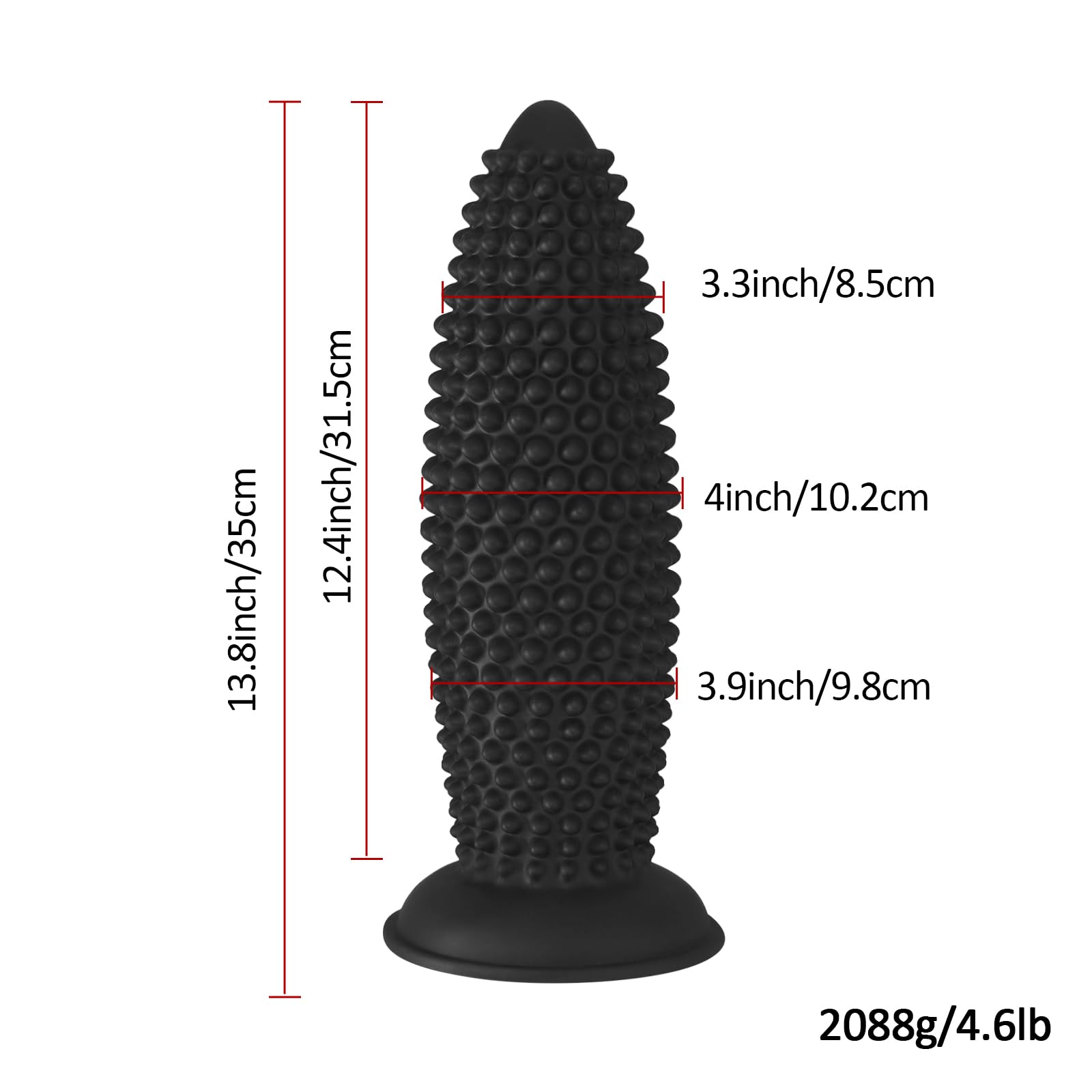 Plug Anal Énorme de 35cm, Gode Anal Géant Silicone XXXL pour Avancé