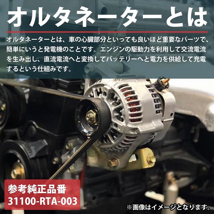 オルタネーター ダイナモ 31100-RTA-003 送料込み 保証付き ホンダ ホンダ オルタネーター ダイナモ ステップワゴン RK1 RK2