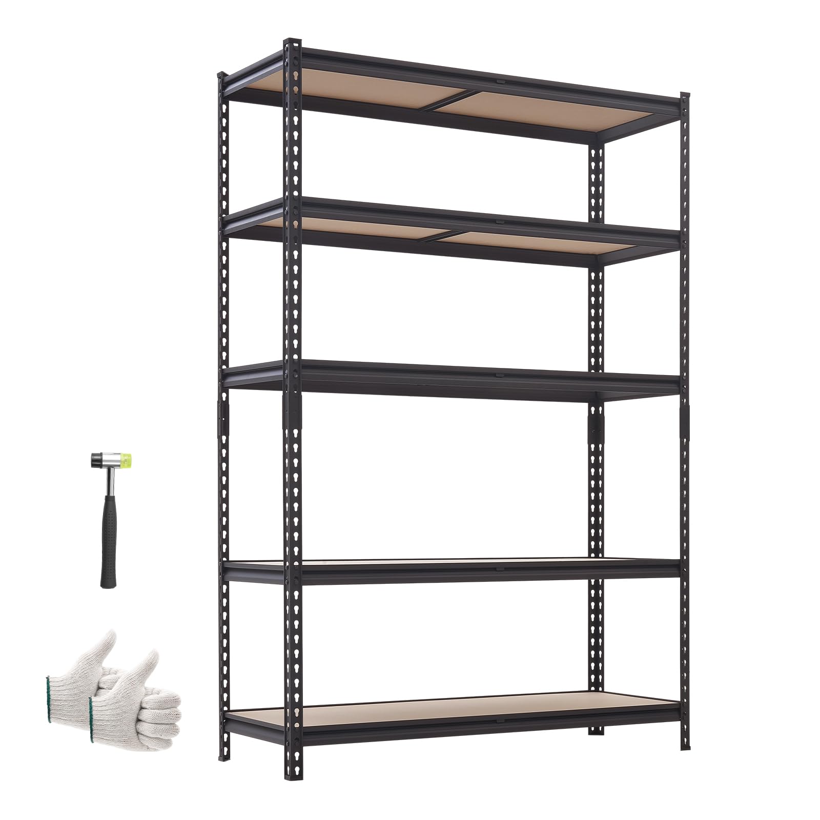 VEVOR Storage Shelves 5-Tier Adjustable 2000 lbs 48"x18"x71" Shelving Unit