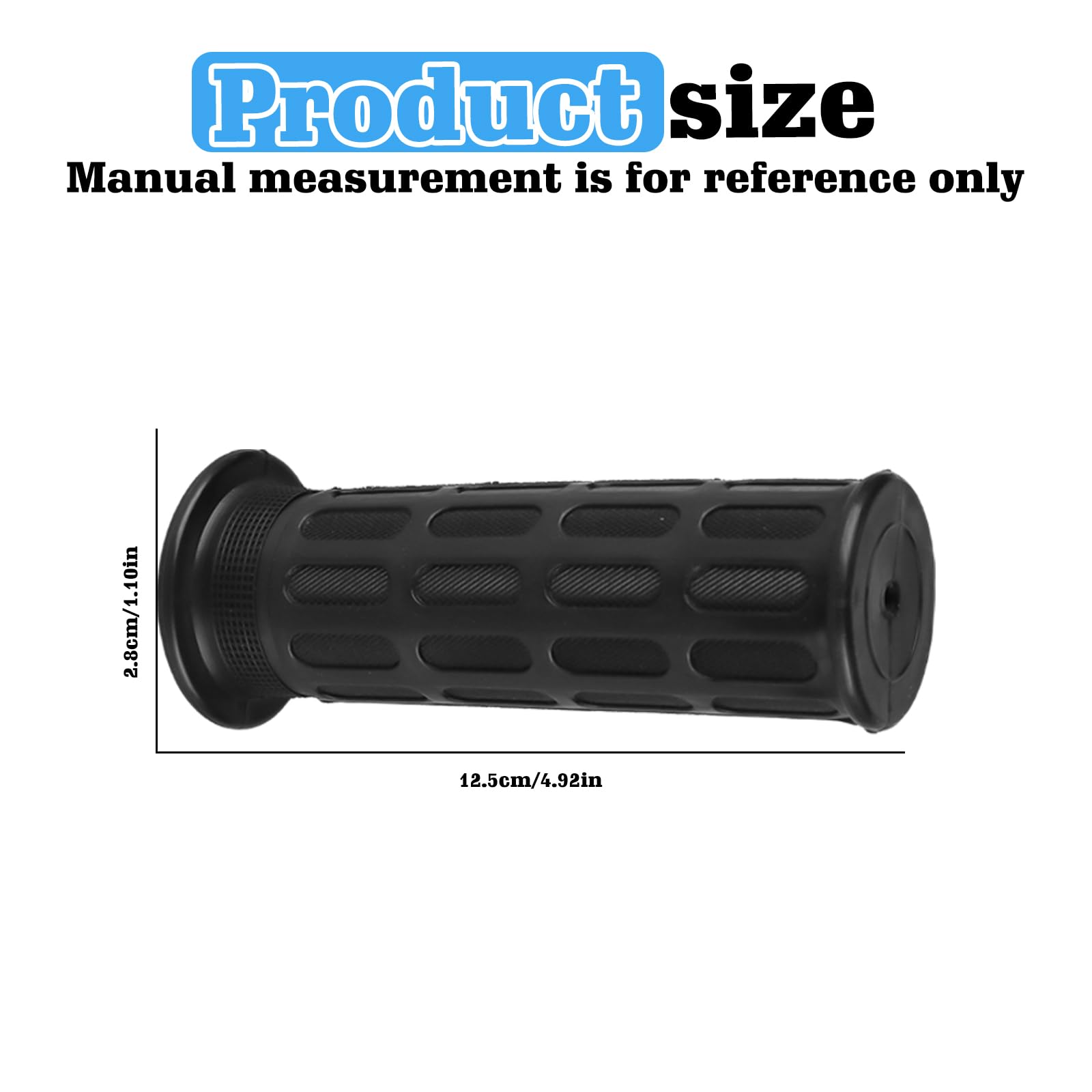 4 Maniglie In Gomma Per Carriola - 30 Mm Per Bici, Moto E Carrelli