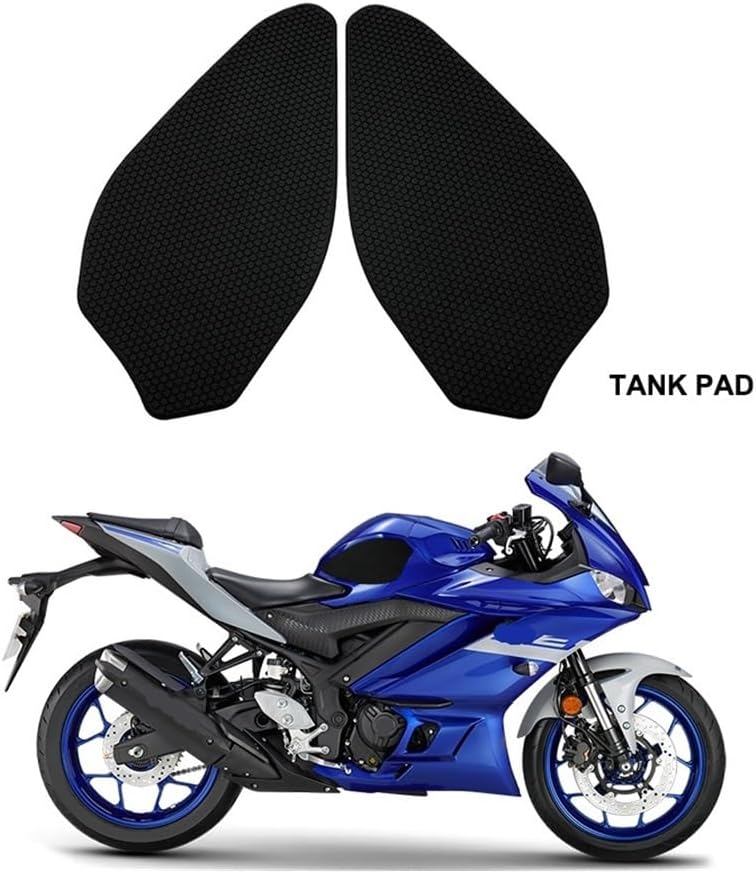 Motorcycle Tank Sticker Motorcycle Side Fuel Tank Pad Protector Stickers Decal Gas Knee Grip Traction For YZF R3 R25 YZF-R25 YZF-R3 2019-2023