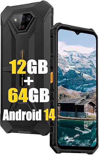 Ulefone Armor X13 Smartphone resistente desbloqueado Canadá 2023, MTK Helio G36 10GB+64GB Android 13, cámara de visión nocturna de 50MP+24MP, 6.52