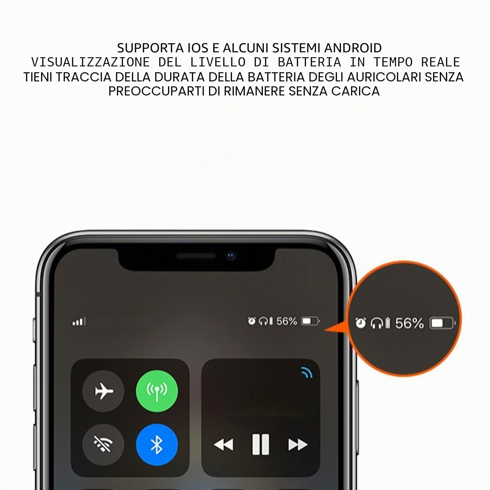 Bewinner Cuffie Bluetooth Cuffie Senza Fili con Archetto da Collo con Auricolari Retrattili, Clip per ID Chiamante con Vibrazione Multifunzione Auricolari Sportivi Senza Fili per Lo Sport
