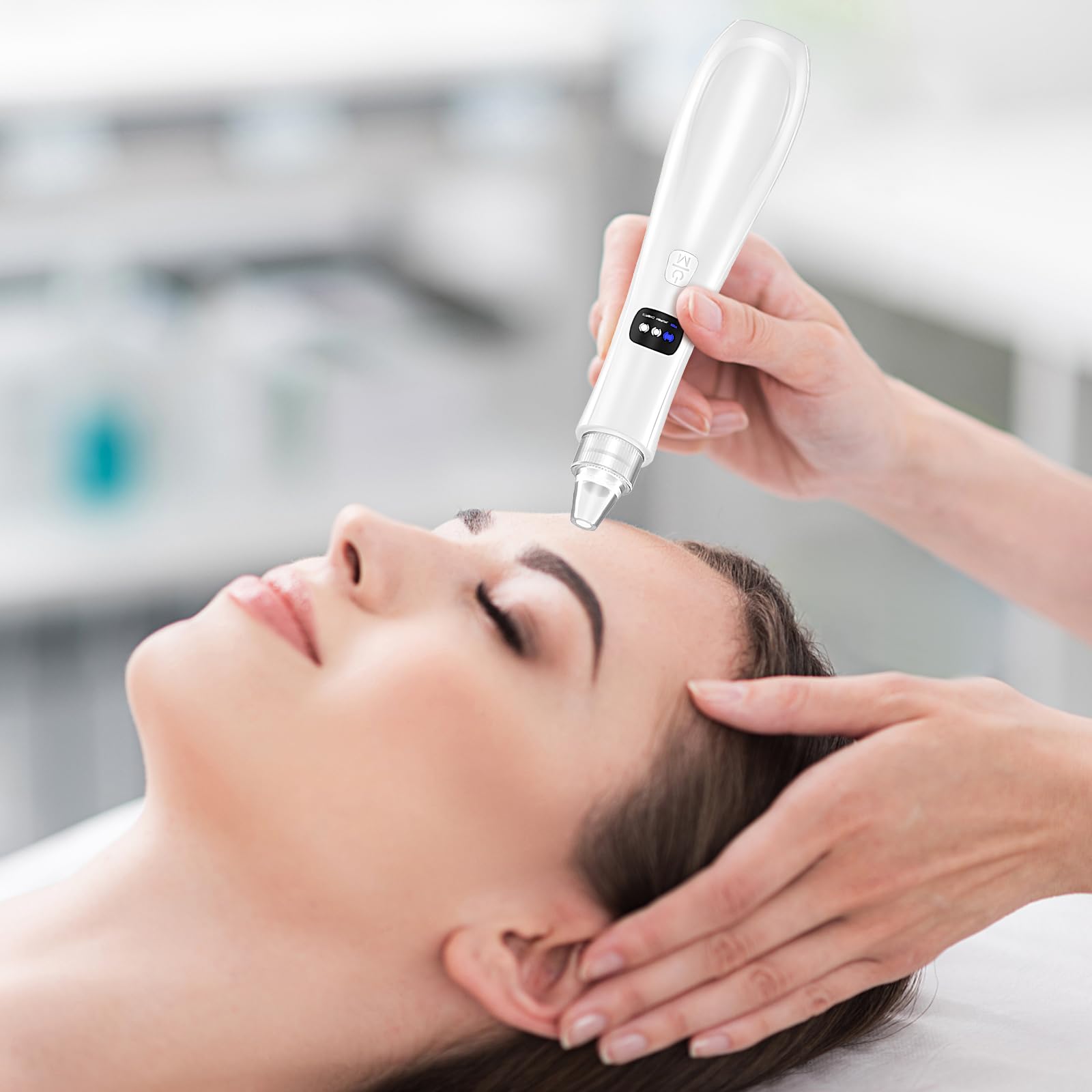 Succionador de Puntos Negros Removedor, Limpiador de Poros Eléctrico, Limpia Poros Blackhead Remover Vacuum Pore Cleanser Facial, Aparato para Quitar Acne con 3 Modos y 5 Cabezales