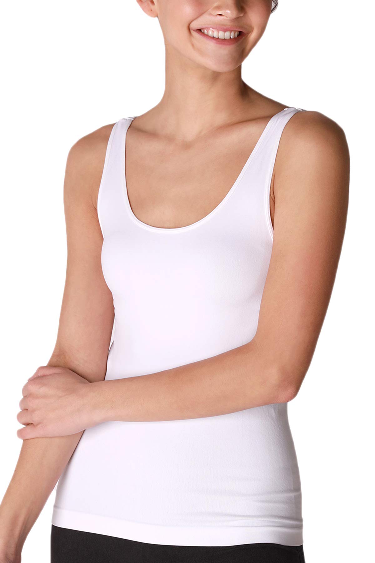 Women Seamless Classic Short Tank Top, Made in U.S.A, One Size